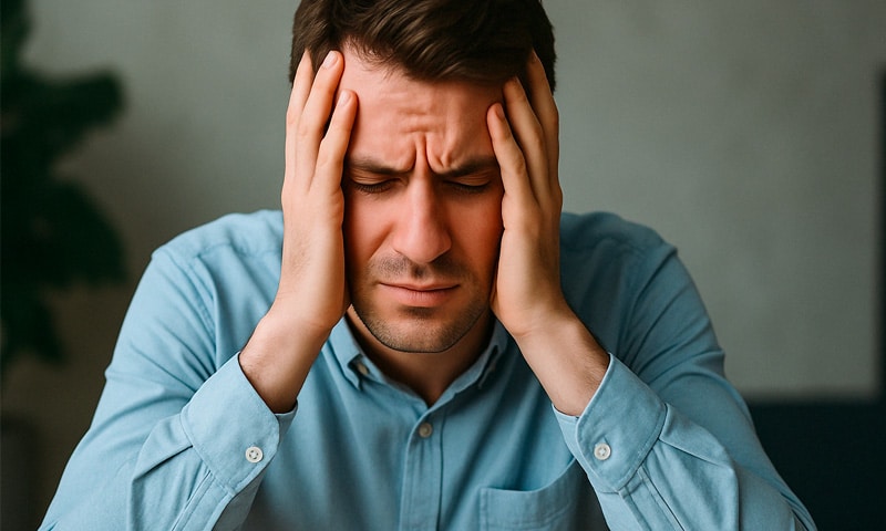 Una persona stressata