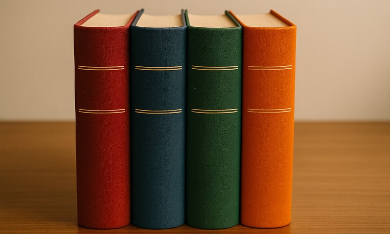 Immagine di alcuni libri che rappresenta le opere principali di Jean Piaget