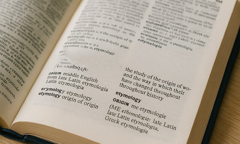 Immagine di un dizionario che rappresenta l'etimologia della parola "procrastinazione"